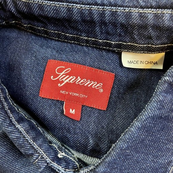 Supreme Small Box Shirt (FW22)Denim M - Picture 6 of 6